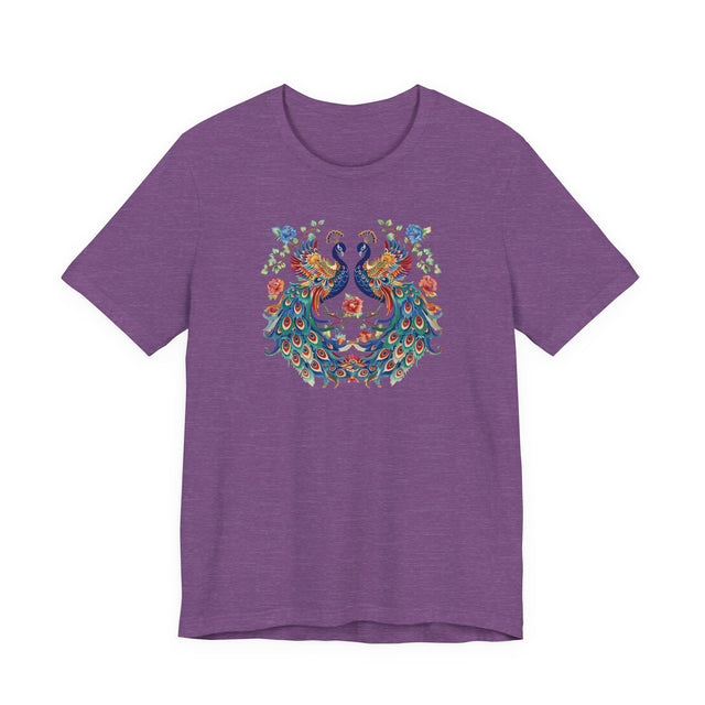 Peacock Phoenix T-shirt, Bird Lover Top, Peacock Tee