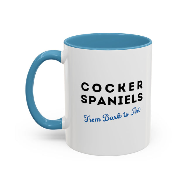 Cocker Spaniels Coffee Cup,4-Panel Pop Art Mug,Cocker Lover,Cocker Mom,Cocker Dad,Dog Lover Gift,Cocker Spaniel Gift