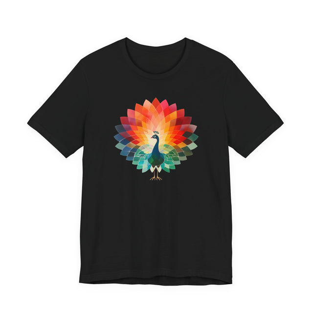 Rainbow Peacock T-shirt,Pride Shirt, Pride Parade Top, Rainbow Animals,LGBTQ+ Tee