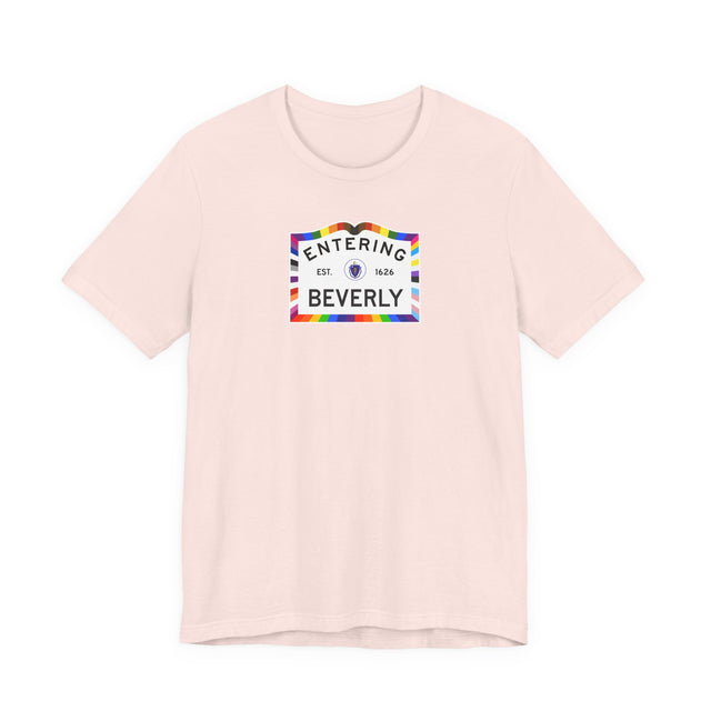Beverly Massachusetts Sign, Pride T-shirt, Rainbow Shirt
