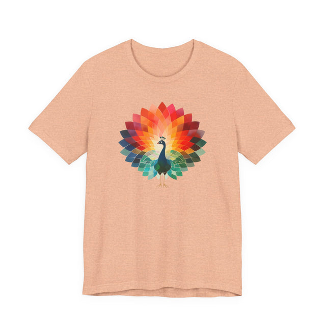 Rainbow Peacock T-shirt,Pride Shirt, Pride Parade Top, Rainbow Animals,LGBTQ+ Tee
