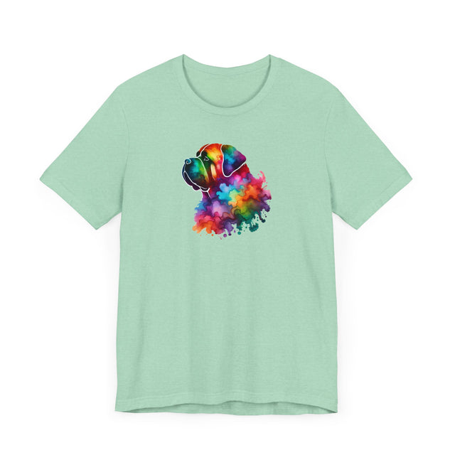 Rainbow Mastiff Head T-shirt,Pride Shirt,Dog Lover Top,Rainbow Animals,LGBTQ+ Tee, Mastiff owner, Mastiff gift