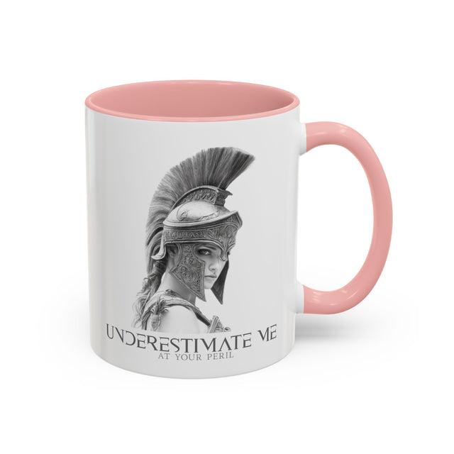 Athena mug, Goddess of Wisdom and War mug, Underestimate me at your peril mug, Feminist mug, Bad ass woman mug