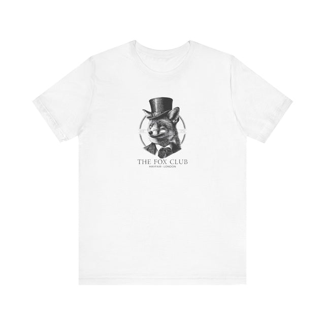 The Fox Club Tee, Private members club tshirt, London Mayfair Shirt, Fox tshirt