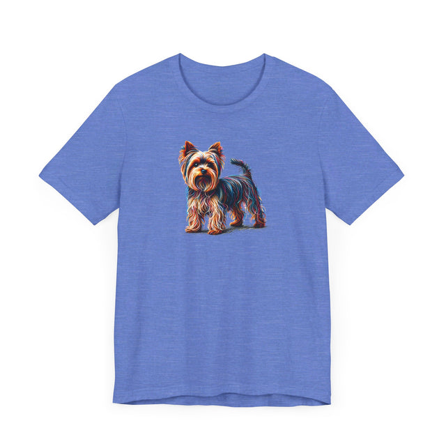 Yorkshire Terrier Rainbow Scribble T-shirt, Dog Lover Tee