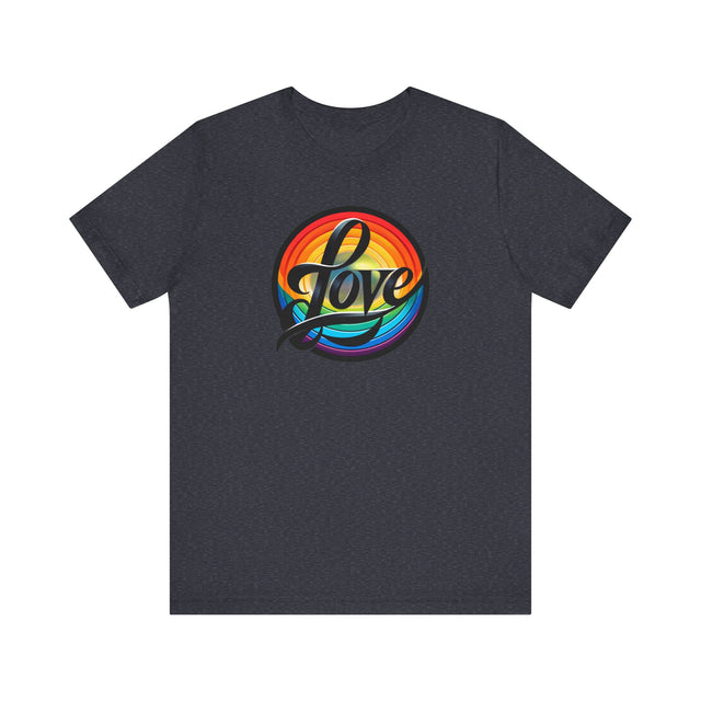 Pride Love Circle Shirt, Rainbow Love T-shirt, LGBT Love, LGBTQ+ Tee, Pride LGBT Ally, Nonbinary, Gay, Lesbian, Bisexual, Trans, Queer Gift