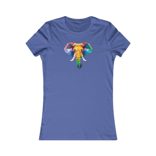 Geometric Rainbow Elephant T-shirt,Pride Shirt,Elephant Lover Top,Rainbow Animals,LGBTQ+ Tee,Queer,Gay,Lesbian,Bisexual,Trans,Women's Favorite Tee