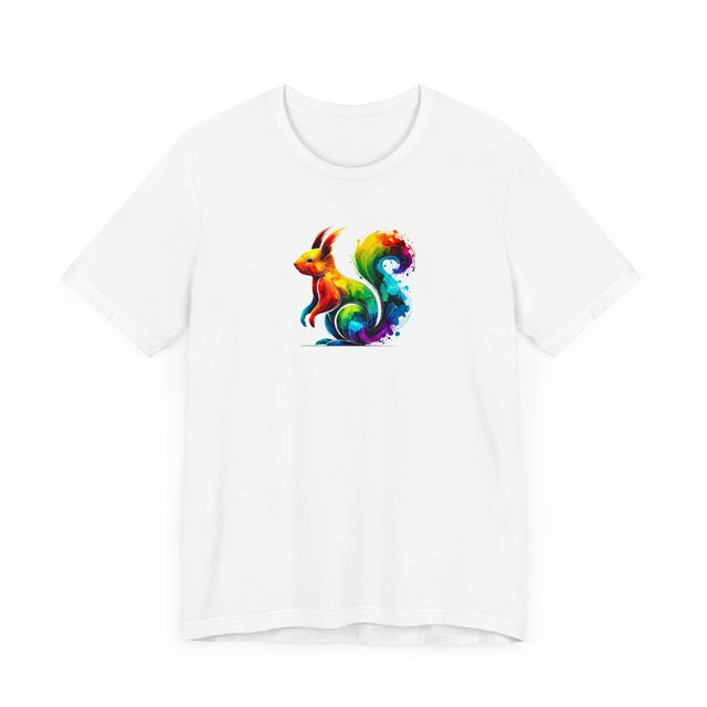 Rainbow Squirrel Alcohol Ink T-shirt, Bunny Shirt,Hare,Pride Shirt,Animal Lover T shirt, LGBTQ+, BGLT