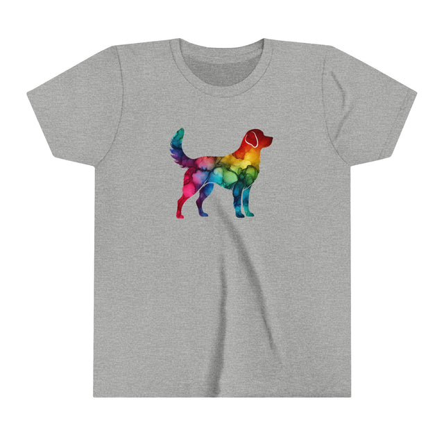Rainbow Labrador Retriever T-shirt,Pride Shirt,Dog Lover Top,Rainbow Animals,LGBTQ+ Tee, Lab Owner,Youth Size