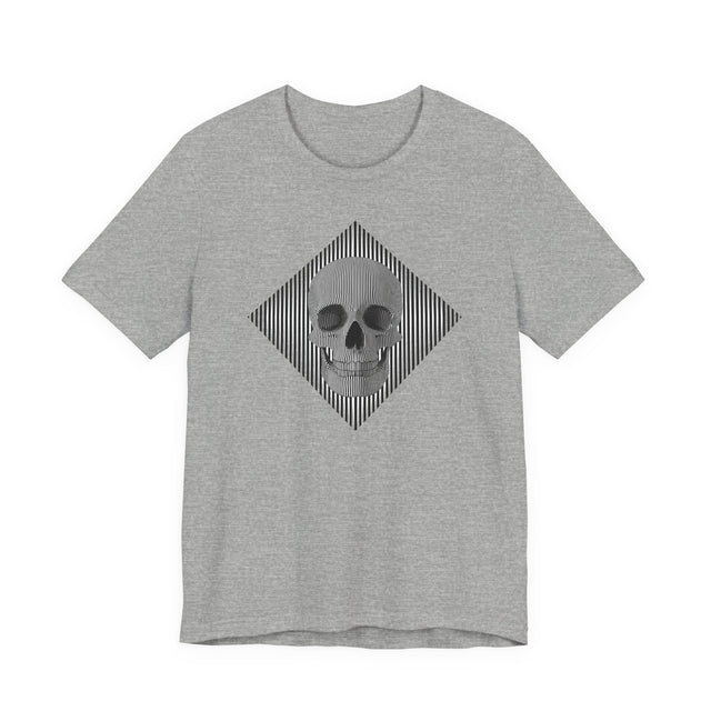 Op Art Skull T-shirt, Halloween tee, Trick or treat Shirt