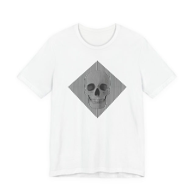 Op Art Skull T-shirt, Halloween tee, Trick or treat Shirt