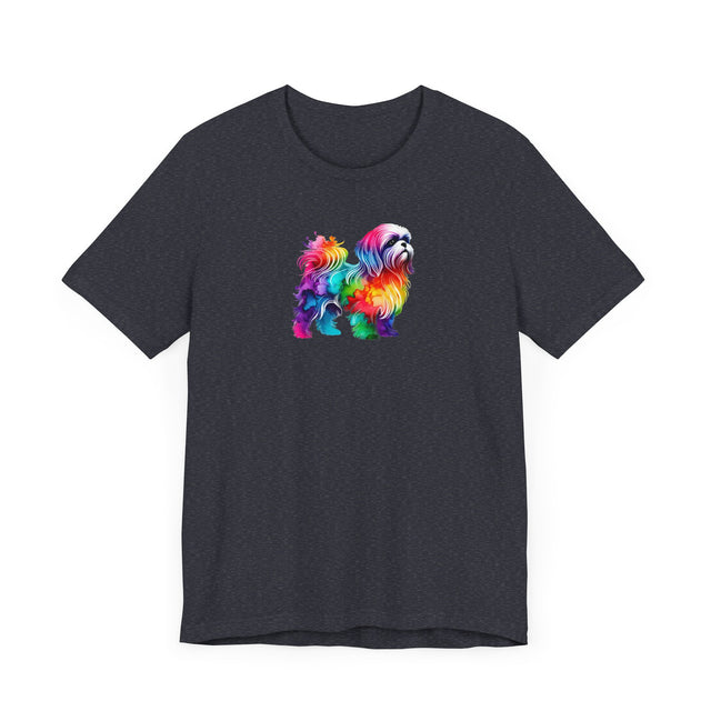 Rainbow Shih Tzu T-shirt,Pride Shirt,Dog Lover Top,Rainbow Animals,LGBTQ+ Tee, Shih Tzu owner, Schnauzer gift