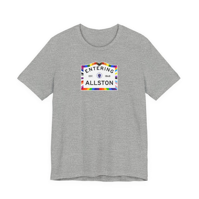 Allston Massachusetts Sign Pride T-shirt, Rainbow Shirt