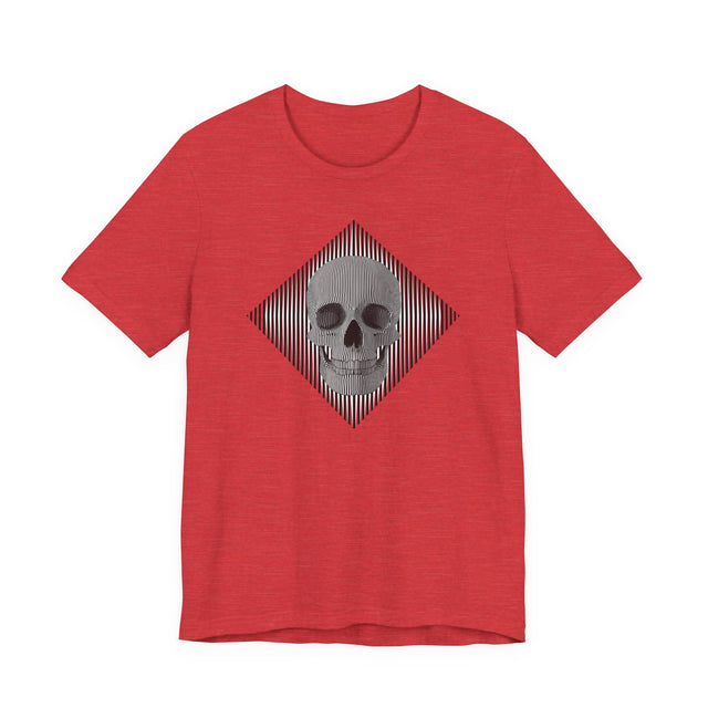 Op Art Skull T-shirt, Halloween tee, Trick or treat Shirt