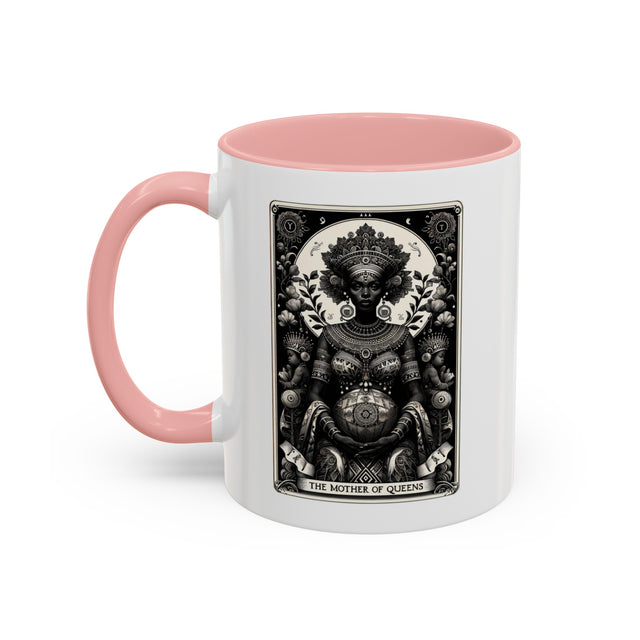 Mother of Queens,Tarot card Mug,Mothers Day Gift,Black Queen Cup,Gift for her,African Queen Mug,Black Mom Gift,Black Grandma Coffee Cup