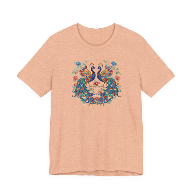 Peacock Phoenix T-shirt, Bird Lover Top, Peacock Tee