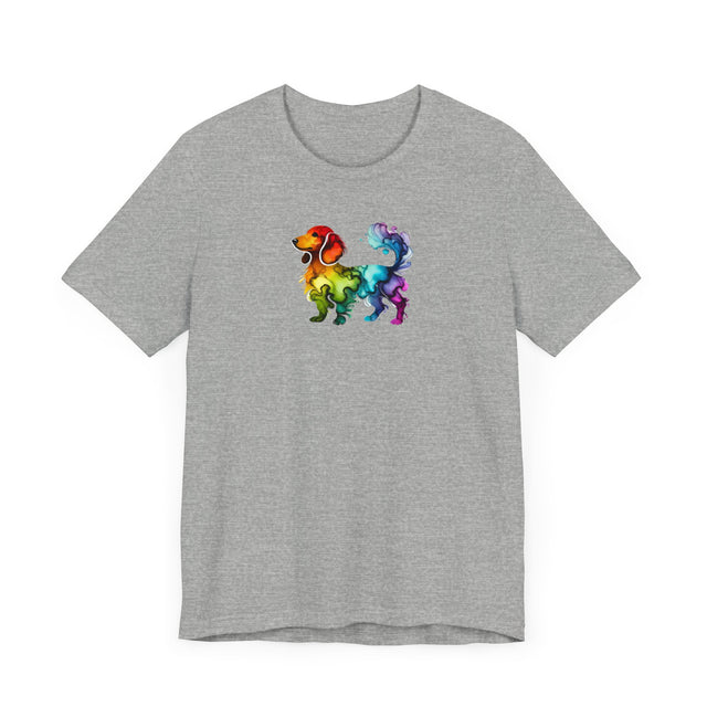 Rainbow Dachshund T-shirt,Pride Shirt,Dog Lover Top,Rainbow Animals,LGBTQ+ Tee, Weiner Dog gift, Doxie Owner