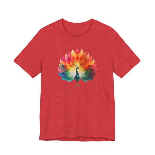 Rainbow Peacock T-shirt,Pride Shirt, Pride Parade Top, Rainbow Animals,LGBTQ+ Tee, Nonbinary, Gay, Lesbian, Bisexual, Trans, BGLT, LBGT, Enby, Pansexual