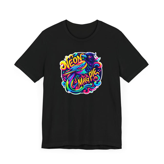Neon Magpie T-shirt, Magpie Tee, Bird Lover