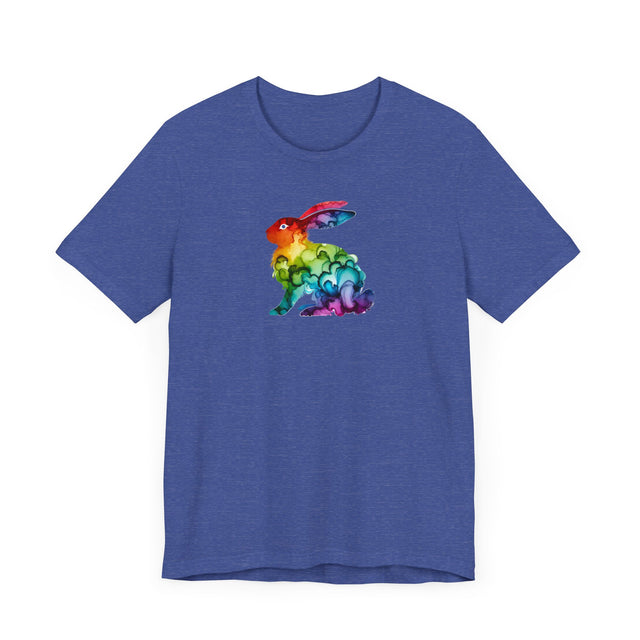 Rainbow Rabbit Alcohol Ink T-shirt, Bunny Shirt,Hare,Pride Shirt,Animal Lover T shirt, LGBTQ+, BGLT