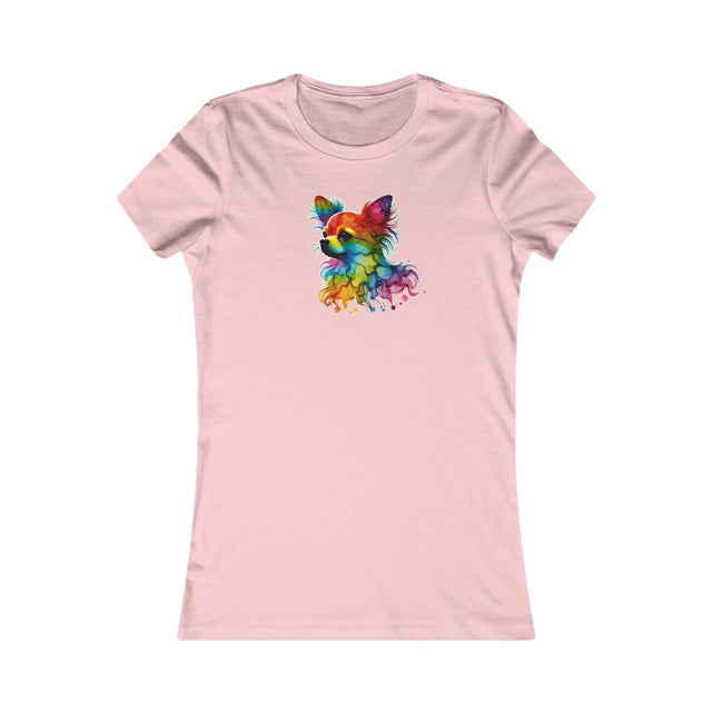 Rainbow Chihuahua Head T-shirt,Pride Shirt,Dog Lover Top,Rainbow Animals,LGBTQ+ Tee, Chihuahua Owner,Women's Favorite Tee
