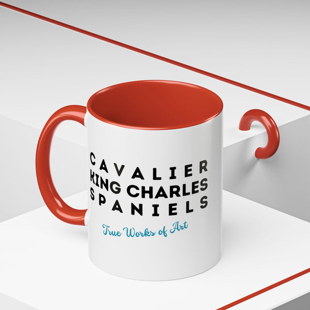 Cavalier King Charles Spaniel Coffee Cup,4-Panel Pop Art Mug,Cav Lover,Cav Spaniel Mom,Cav Dad,Dog Lover Gift,Cavalier King Charles Spaniel Gift