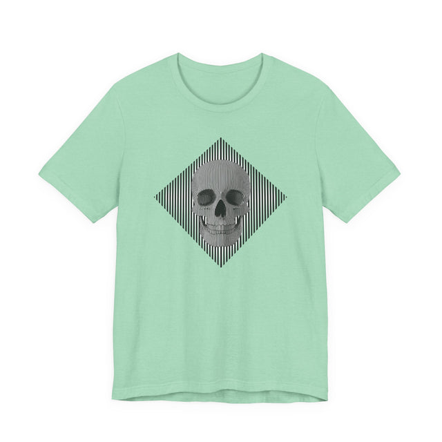 Op Art Skull T-shirt, Halloween tee, Trick or treat Shirt