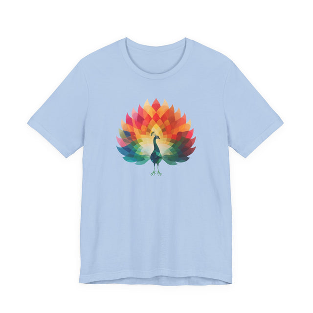 Rainbow Peacock T-shirt,Pride Shirt, Pride Parade Top, Rainbow Animals,LGBTQ+ Tee, Nonbinary, Gay, Lesbian, Bisexual, Trans, BGLT, LBGT, Enby, Pansexual