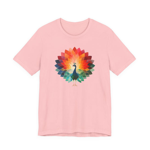 Rainbow Peacock T-shirt,Pride Shirt, Pride Parade Top, Rainbow Animals,LGBTQ+ Tee
