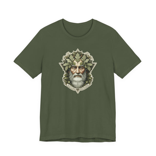 Green Man Shirt, Nature Remains T-shirt, Nature Lover, Walt Whitman Tee