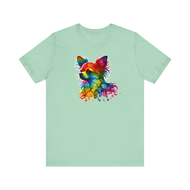 Rainbow Chihuahua Head T-shirt,Pride Shirt,Dog Lover Top,Rainbow Animals,LGBTQ+ Tee, Chihuahua Owner