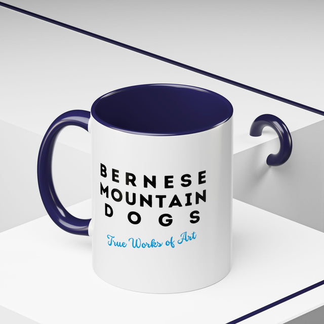 Bernese Mountain Dogs Coffee Cup,4-Panel Pop Art Mug,Berner Sennen Lover,Bernese Mom,Berner Dad,Dog Lover Gift,Bernese Mountain Dog Gift