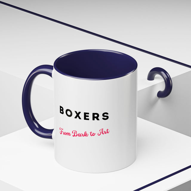 Boxers Coffee Cup,4-Panel Pop Art Mug,Boxer Lover,Boxer Mom,Boxer Dad,Dog Lover Gift,Boxer Gift