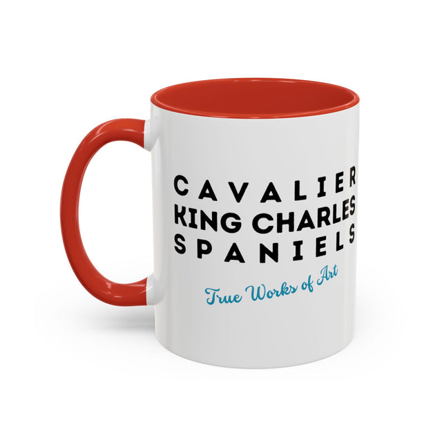 Cavalier King Charles Spaniel Coffee Cup,4-Panel Pop Art Mug,Cav Lover,Cav Spaniel Mom,Cav Dad,Dog Lover Gift,Cavalier King Charles Spaniel Gift
