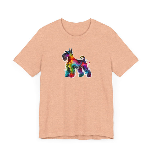 Rainbow Schnauzer T-shirt,Pride Shirt,Dog Lover Top,Rainbow Animals,LGBTQ+ Tee, Schnauzer owner, Schnauzer gift