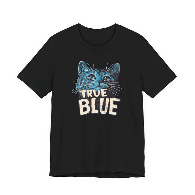 True Blue Cat T-shirt, Susan Scheid Poetry Shirt