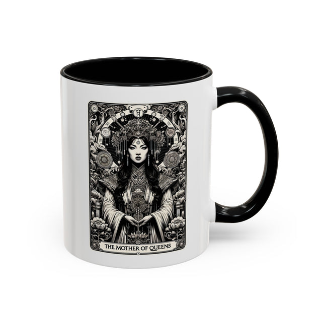 Mother of Queens,Tarot card Mug,Mothers Day Gift,Tarot Reader Gift,Mystical Cards Tee,Asian Queen Cup,Gift for her,Girl mom gift,Wife Gift