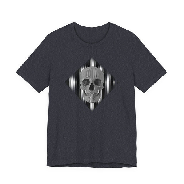 Op Art Skull T-shirt, Halloween tee, Trick or treat Shirt