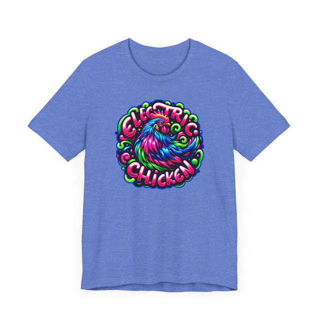 Neon Electric Chicken T-shirt, Fowl Tee