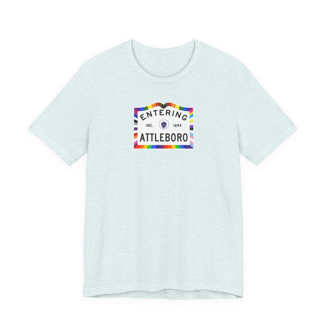 Attleboro Massachusetts Sign Pride T-shirt, Rainbow Shirt