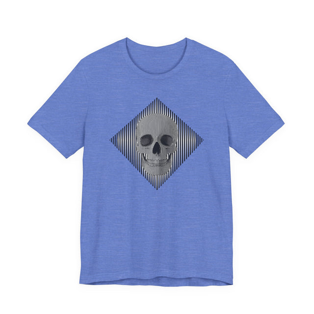 Op Art Skull T-shirt, Halloween tee, Trick or treat Shirt