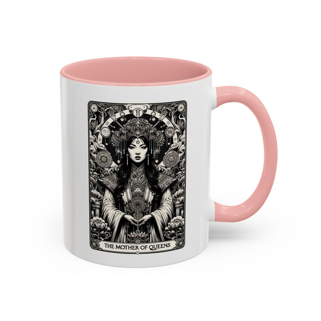 Mother of Queens,Tarot card Mug,Mothers Day Gift,Tarot Reader Gift,Mystical Cards Tee,Asian Queen Cup,Gift for her,Girl mom gift,Wife Gift