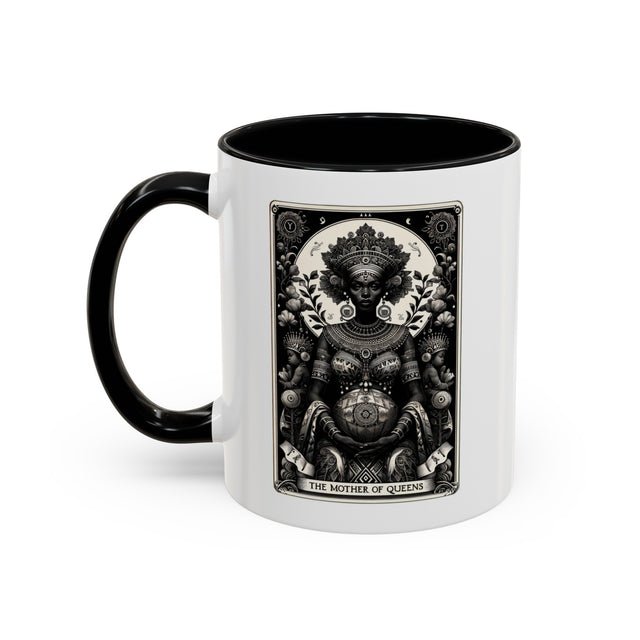 Mother of Queens,Tarot card Mug,Mothers Day Gift,Black Queen Cup,Gift for her,African Queen Mug,Black Mom Gift,Black Grandma Coffee Cup