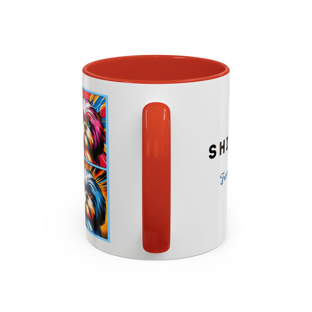 Shih Tzus Coffee Cup,4-Panel Pop Art Mug,Shih Tzu Lover,Shih Tzu Mom,Shih Tzu Dad,Dog Lover Gift,Shih Tzu Gift