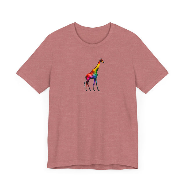 Rainbow Giraffe Alcohol Ink,Safari lover,Wild Life,Pride Shirt,LGBTQ+ Tee,African Animals