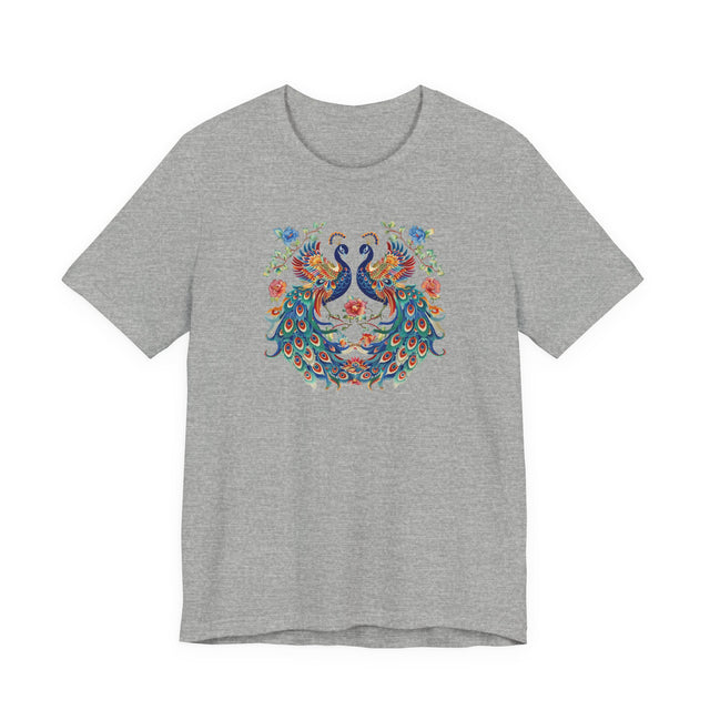 Peacock Phoenix T-shirt, Bird Lover Top, Peacock Tee