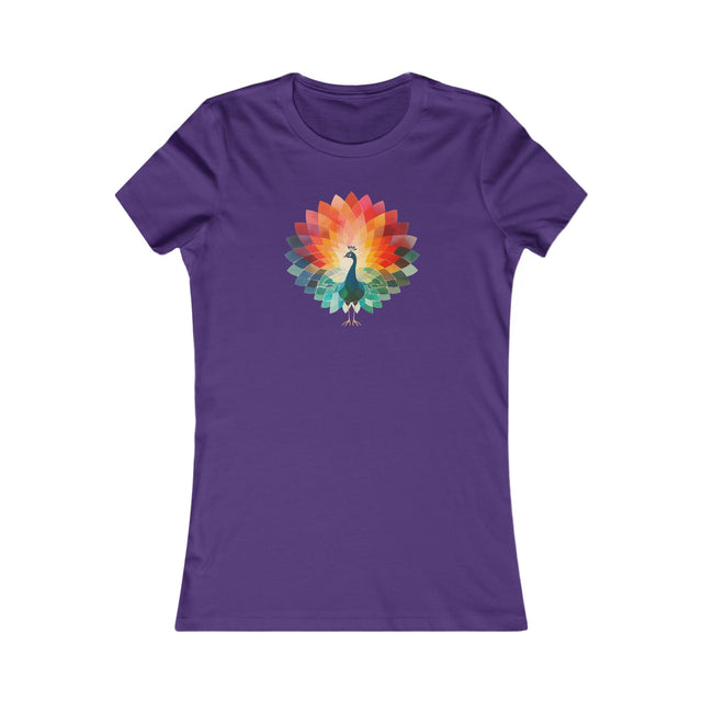 Rainbow Peacock T-shirt,Women's Favorite Tee,Pride Shirt, Pride Parade Top, Rainbow Animals,LGBTQ+ Tee