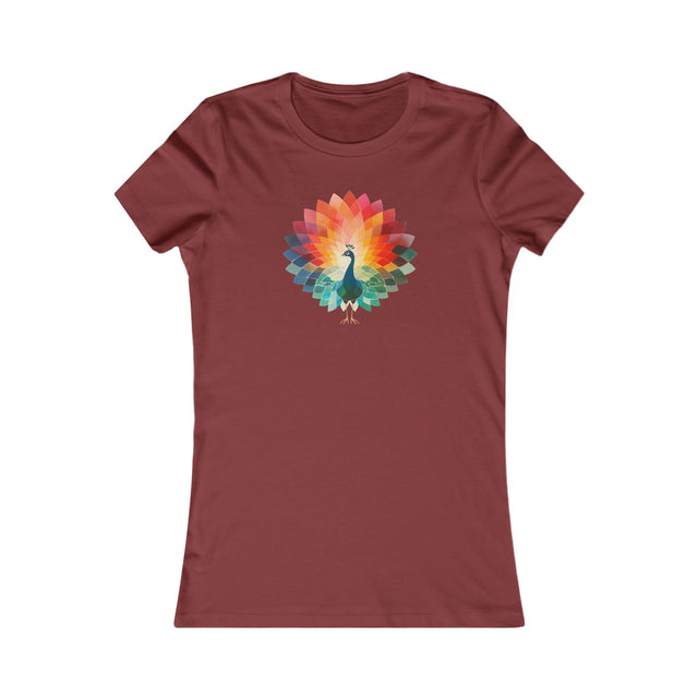 Rainbow Peacock T-shirt,Women's Favorite Tee,Pride Shirt, Pride Parade Top, Rainbow Animals,LGBTQ+ Tee
