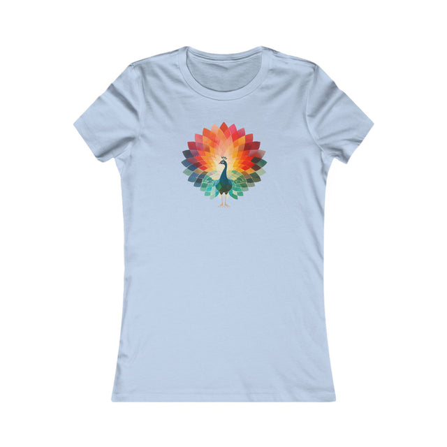 Rainbow Peacock T-shirt,Women's Favorite Tee,Pride Shirt, Pride Parade Top, Rainbow Animals,LGBTQ+ Tee