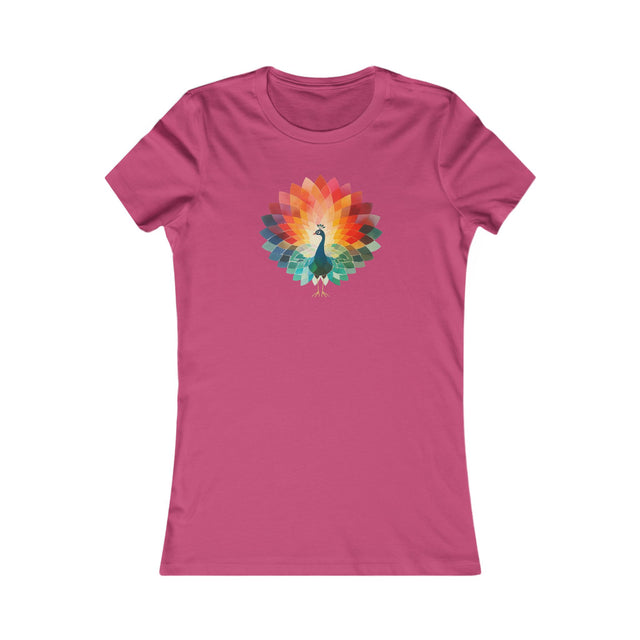 Rainbow Peacock T-shirt,Women's Favorite Tee,Pride Shirt, Pride Parade Top, Rainbow Animals,LGBTQ+ Tee